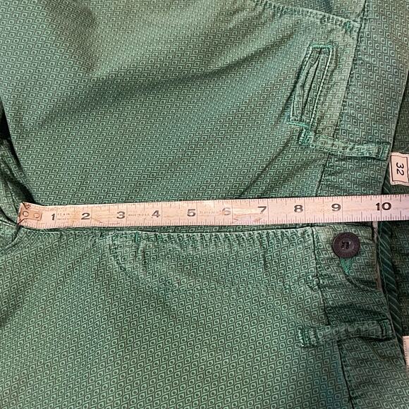 Hero Seven France Mens' Green Pattern Chino Pants 32 x 30 - Picture 8 of 15